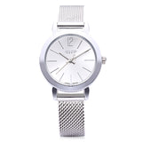 Julius JA - 732 Women Quartz Watch Stainless Steel Net Band Luminous Pointer Female Wristwatch