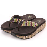 Summer new ladies sandals and slippers, wedges, flip-flops, beach casual slippers, women's word drag