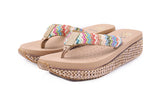Summer new ladies sandals and slippers, wedges, flip-flops, beach casual slippers, women's word drag