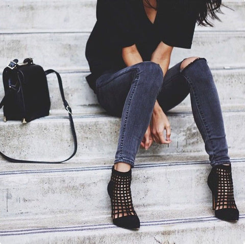 Hollow sandals