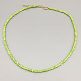 Simple Seed Beads Strand Necklace Women String Beaded Short women Necklace Jewelry 16 inches Chokers Necklace Gift
