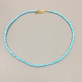 Simple Seed Beads Strand Necklace Women String Beaded Short women Necklace Jewelry 16 inches Chokers Necklace Gift