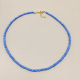 Simple Seed Beads Strand Necklace Women String Beaded Short women Necklace Jewelry 16 inches Chokers Necklace Gift