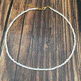 Simple Seed Beads Strand Necklace Women String Beaded Short women Necklace Jewelry 16 inches Chokers Necklace Gift