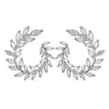 XIYANIKE 10 Colors Rhinestone Statement Earrings 2019 Geometric  Big Round Stud Earrings For Women Crystal Luxury Wedding Gift