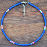 4/6/8mm 20 Colors Polymer Clay Necklace Soft Pottery Choker Necklace Colorful Surfer Beads Collar Handmade Femme Jewelry Gifts