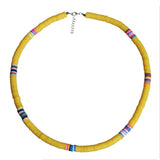 4/6/8mm 20 Colors Polymer Clay Necklace Soft Pottery Choker Necklace Colorful Surfer Beads Collar Handmade Femme Jewelry Gifts