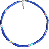 4/6/8mm 20 Colors Polymer Clay Necklace Soft Pottery Choker Necklace Colorful Surfer Beads Collar Handmade Femme Jewelry Gifts