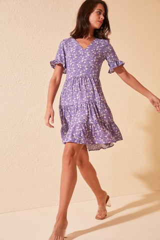 Trendyol Flower Decorated Dress TWOSS20EL2431