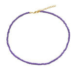 Simple Seed Beads Strand Necklace Women String Beaded Short women Necklace Jewelry 16 inches Chokers Necklace Gift