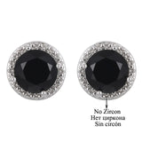 Classic Green AAA Cubic Zirconia Stud Earrings Round Crystal Girl Ear Studs For Women Multicolor Fashion Jewelry brincos AE176