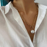 ZOSHI Bohemian Multi Layer Long Necklace for Women Imitation Pearl Choker Necklace Collars Statement Necklace Summer Jewelry