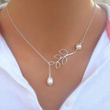 ZOSHI Bohemian Multi Layer Long Necklace for Women Imitation Pearl Choker Necklace Collars Statement Necklace Summer Jewelry