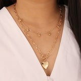 ZOSHI Bohemian Multi Layer Long Necklace for Women Imitation Pearl Choker Necklace Collars Statement Necklace Summer Jewelry