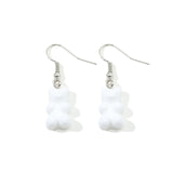 originality statement minimalist dangle earring jelly Polychromatic Bear drop earrings fashion minimalist stud earings for women
