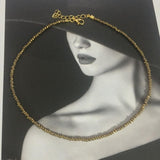 Simple Seed Beads Strand Necklace Women String Beaded Short women Necklace Jewelry 16 inches Chokers Necklace Gift