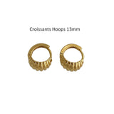 Peri'sBox 17mm Gold Tiny Twisted Hoop Earrings Minimalist  Dainty Chic Huggie Earrings Hoops Gifts  Brass Earrings for Woman