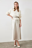 Trendyol Satin Midi Skirt TWOAW21ET0223