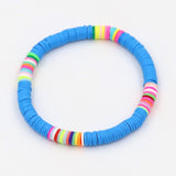 Women Bracelets Fashion Combination Color Polymer Clay Wrist Jewelry Boho Bracelet Gift for Best Friend Couple Bracelet