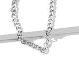 2021 Fashion Big Necklace for Women Twist Gold Silver Color Chunky Thick Lock Choker Chain Necklaces Party Jewelry