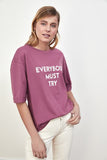 Trendyol Printed Loose Knitted T-Shirt TWOSS21TS0305