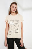 Trendyol Printed Semifitted Knitted T-Shirt TWOSS21TS0520