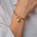 Punk 2021 Gold Color Charm Chain Bracelets For Women Pearl Coin Butterfly Alloy Bangle Bracelets Fashion Bohemian Jewelry Gift