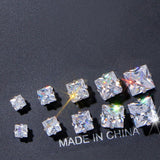 17KM Vintage Cubic Zirconia Round Stud Earrings Set For Women Silver Color Crystal Rhinestone Bow Earrings Brinco Jewelry