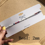 Simple Seed Beads Strand Necklace Women String Beaded Short Choker Necklace Jewelry Chokers Necklace Gift 1pc
