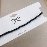 Simple Seed Beads Strand Necklace Women String Beaded Short Choker Necklace Jewelry Chokers Necklace Gift 1pc