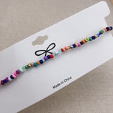 Simple Seed Beads Strand Necklace Women String Beaded Short Choker Necklace Jewelry Chokers Necklace Gift 1pc