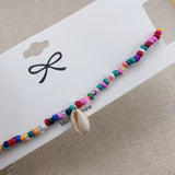 Simple Seed Beads Strand Necklace Women String Beaded Short Choker Necklace Jewelry Chokers Necklace Gift 1pc