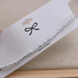 Simple Seed Beads Strand Necklace Women String Beaded Short Choker Necklace Jewelry Chokers Necklace Gift 1pc