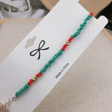 Simple Seed Beads Strand Necklace Women String Beaded Short Choker Necklace Jewelry Chokers Necklace Gift 1pc