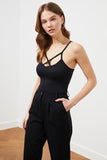 Trendyol Cross Strap Detail Ribbed Knit Undershirt TWOSS21AL0047