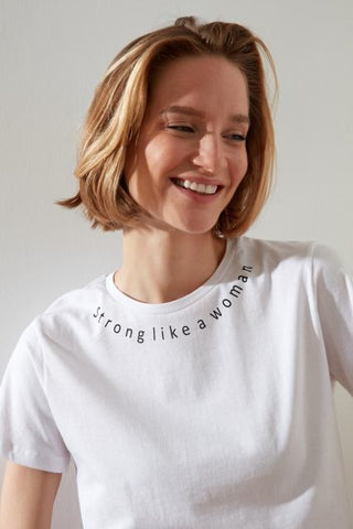 Trendyol Printed Basic Knitted T-Shirt TWOSS21TS1095