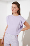 Trendyol Sleeveless Basic Knitted T-Shirt TWOSS20TS0021