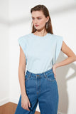 Trendyol Sleeveless Basic Knitted T-Shirt TWOSS20TS0021