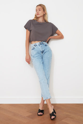 Trendyol High Bel Mom Jeans TWOAW21JE0088