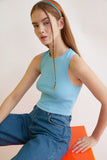 Trendyol Halter Collar Ribbed Crop Knitting Athlete TWOSS21AL0017