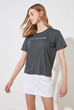 Trendyol Printed Semi-Fitted Knitted T-Shirt TWOSS20TS0207