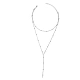 2021  New Fashion Necklace Bohemian Long Chain Women Double Layer Choker Jewelry Gift For Friend Wholesale Dropshipping Necklace