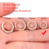 1 Piece Small Girls Hoop Earring Tiny Ear Ring Cartilage Huggie Piercing Hoop Stud Conch Earlobe Tragus Circle Women Hoop