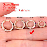 1 Piece Small Girls Hoop Earring Tiny Ear Ring Cartilage Huggie Piercing Hoop Stud Conch Earlobe Tragus Circle Women Hoop