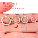 1 Piece Small Girls Hoop Earring Tiny Ear Ring Cartilage Huggie Piercing Hoop Stud Conch Earlobe Tragus Circle Women Hoop