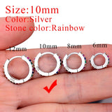 1 Piece Small Girls Hoop Earring Tiny Ear Ring Cartilage Huggie Piercing Hoop Stud Conch Earlobe Tragus Circle Women Hoop