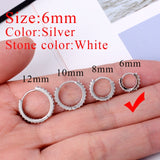 1 Piece Small Girls Hoop Earring Tiny Ear Ring Cartilage Huggie Piercing Hoop Stud Conch Earlobe Tragus Circle Women Hoop