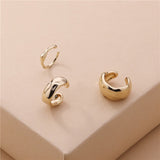 5Pair Fashion Round Twist Copper Small Hoop Earrings Set for Women Simple Gold CZ Crystal Long Chain Earring Jewelry 2021 New