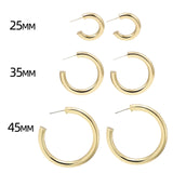 5Pair Fashion Round Twist Copper Small Hoop Earrings Set for Women Simple Gold CZ Crystal Long Chain Earring Jewelry 2021 New