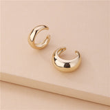 5Pair Fashion Round Twist Copper Small Hoop Earrings Set for Women Simple Gold CZ Crystal Long Chain Earring Jewelry 2021 New